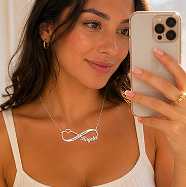 Dainty Infinity Name Necklace